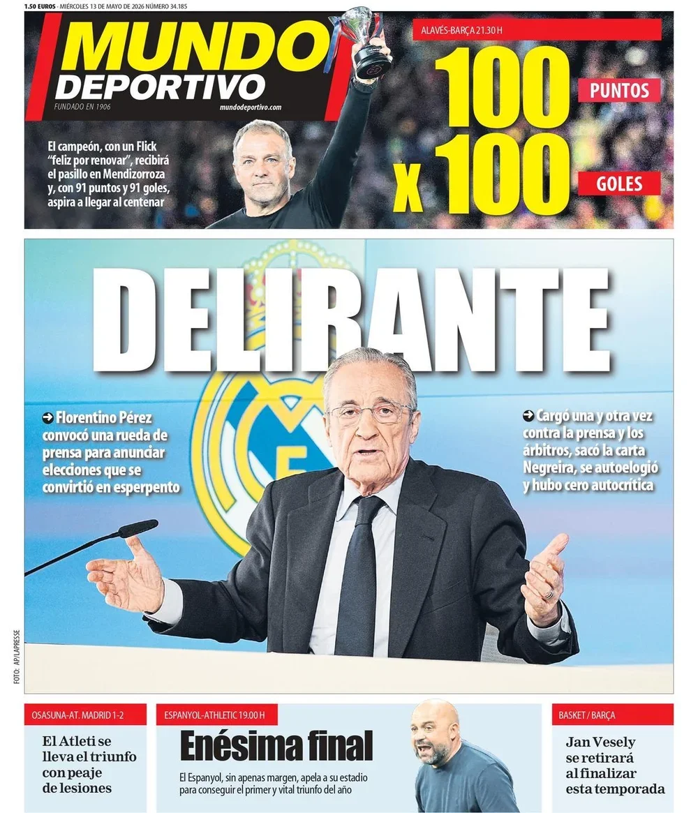 Estas son las portadas de la prensa deportiva de hoy