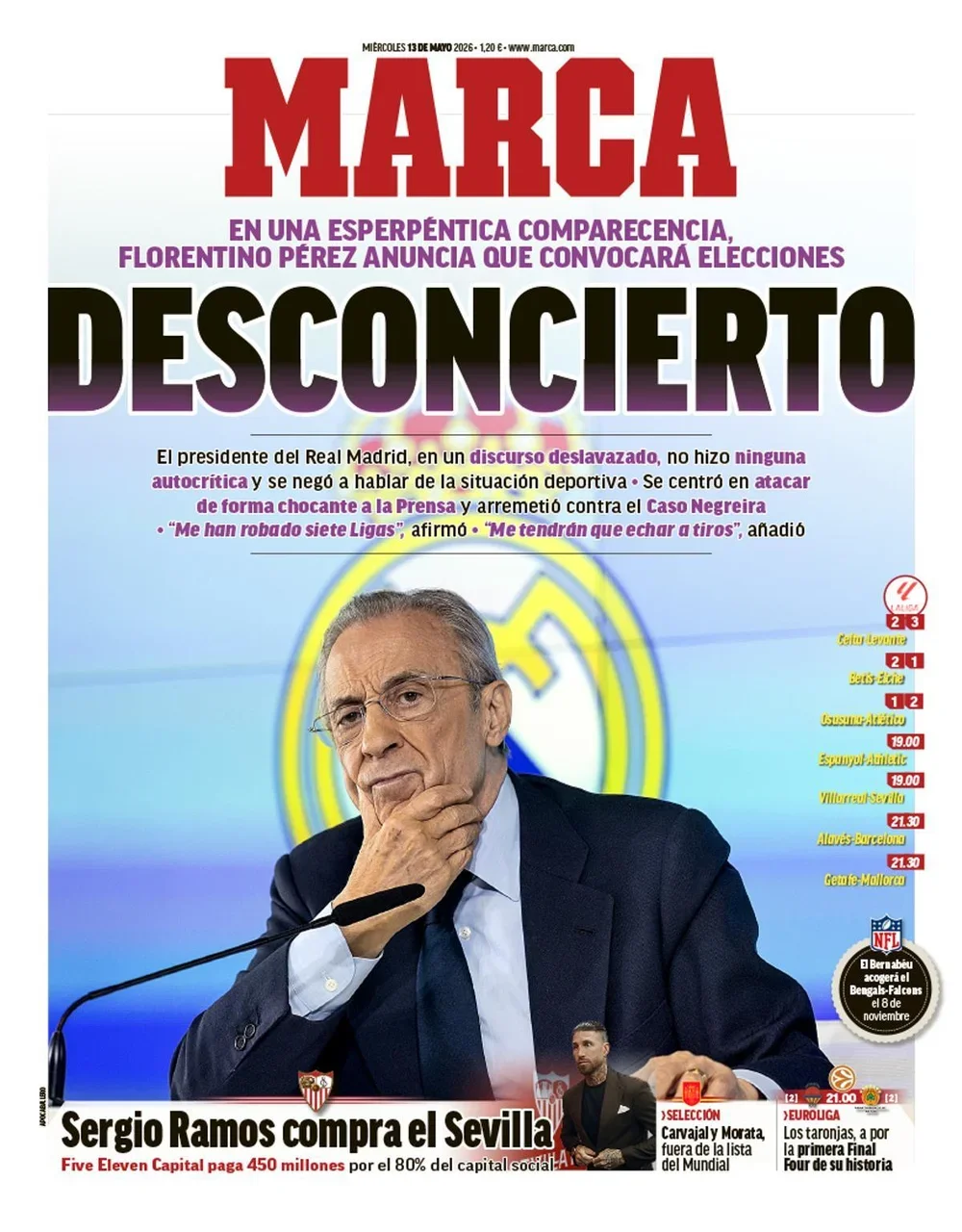 Estas son las portadas de la prensa deportiva de hoy