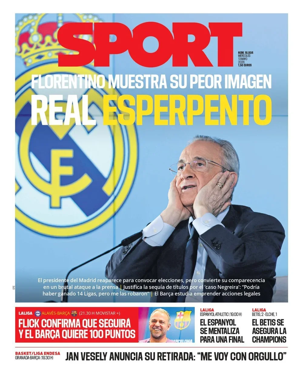 Estas son las portadas de la prensa deportiva de hoy